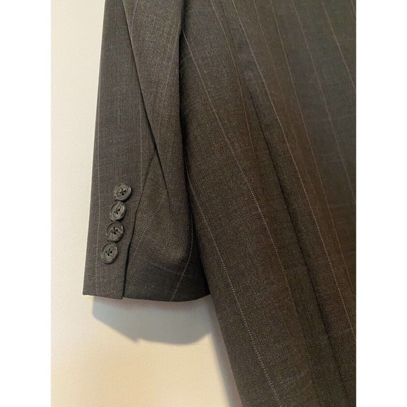 Joseph Abboud Men’s Suit Coat Blazer Two Button Charcoal Gray Wool Blend 42R W36 - Picture 4 of 8